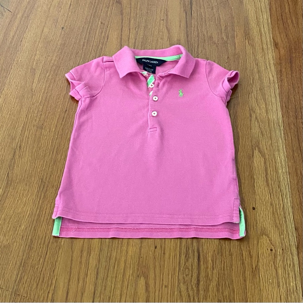 Polo by Ralph Lauren Girls Mesh Polo and Slim Boyfriend Jeans Set - Picture 3 of 13